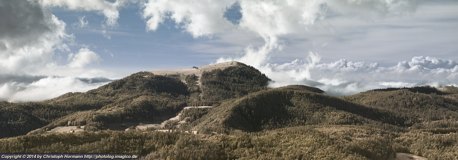 image 112: Belchen from Herzogenhorn in the southern Black Forest, infrared